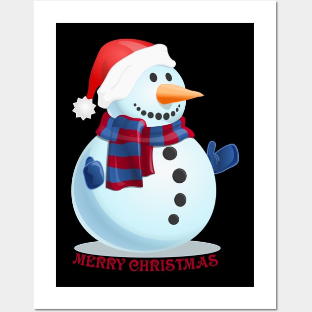 Frosty Christmas - Stay warm Wall Art by All About Nerds